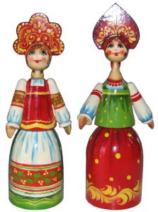 360202___________ Кукла склеенная  ____выс\диам 14,5/4,5 ― ООО "Мастерская подарков"