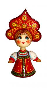 360501___________ Кукла склеенная  ____выс\диам 10,5/4,5 ― ООО "Мастерская подарков"
