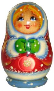 520101-3___________  Матрешка  – магнит  ___выс\диам 7/4,5 ― ООО "Мастерская подарков"
