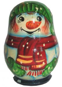 520101-4___________  Матрешка  – магнит  ___выс\диам 6/4,5 ― ООО "Мастерская подарков"